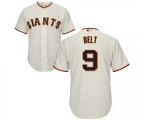 San Francisco Giants #9 Brandon Belt Replica Cream Home Cool Base Baseball Jersey