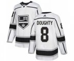 Los Angeles Kings #8 Drew Doughty White Road Stitched Hockey Jersey