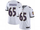 Baltimore Ravens #65 Nico Siragusa White Vapor Untouchable Limited Player NFL Jersey