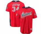 Chicago Cubs #34 Jon Lester Game Red National League 2018 MLB All-Star MLB Jersey