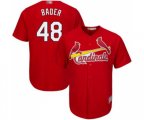 St. Louis Cardinals #48 Harrison Bader Replica Red Cool Base Baseball Jersey