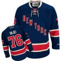 New York Rangers #76 Brady Skjei Authentic Navy Blue Third NHL Jersey
