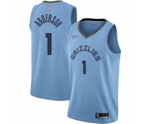 Memphis Grizzlies #1 Kyle Anderson Authentic Blue Finished Basketball Jersey Statement Edition