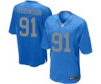 Detroit Lions #91 A'Shawn Robinson Game Blue Alternate NFL Jersey