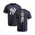 New York Yankees #21 Paul O'Neill Navy Blue Backer T-Shirt