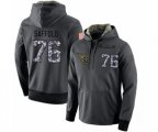 Tennessee Titans #76 Rodger Saffold Stitched Black Anthracite Salute to Service Player Performance Hoodie