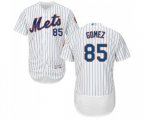 New York Mets #85 Carlos Gomez White Home Flex Base Authentic Collection Baseball Jersey