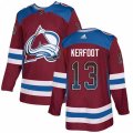 Colorado Avalanche #13 Alexander Kerfoot Authentic Burgundy Drift Fashion NHL Jersey