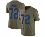 Indianapolis Colts #72 Braden Smith Limited Olive 2017 Salute to Service Football Jersey