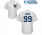 New York Yankees #99 Aaron Judge Replica White Home Baseball Jersey