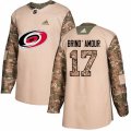 Carolina Hurricanes #17 Rod Brind'Amour Authentic Camo Veterans Day Practice NHL Jersey
