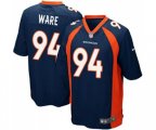 Denver Broncos #94 DeMarcus Ware Game Navy Blue Alternate Football Jersey