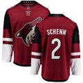 Arizona Coyotes #2 Luke Schenn Fanatics Branded Burgundy Red Home Breakaway NHL Jersey