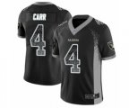 Oakland Raiders #4 Derek Carr Limited Black Rush Drift Fashion Football Jersey
