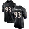 Baltimore Ravens #93 Calais Campbell Nike Black Vapor Limited Player Jersey