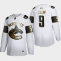 Vancouver Canucks #9 JT Miller Adidas White Golden Edition Limited Stitched NHL Jersey