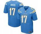 Los Angeles Chargers #17 Philip Rivers New Elite Electric Blue Alternate Football Jersey