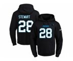 Carolina Panthers #28 Jonathan Stewart Black Name & Number Pullover NFL Hoodie