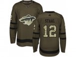 Minnesota Wild #12 Eric Staal Green Salute to Service Stitched NHL Jersey