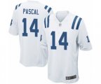 Indianapolis Colts #14 Zach Pascal Game White Football Jersey