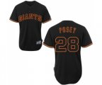 San Francisco Giants #28 Buster Posey Replica Black Fashion Baseball Jersey