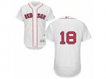 Boston Red Sox #18 Mitch Moreland White Flexbase Authentic Collection MLB Jersey