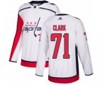 Washington Capitals #71 Kody Clark Authentic White Away NHL Jersey