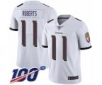 Baltimore Ravens #11 Seth Roberts White Vapor Untouchable Limited Player 100th Season Football Jersey