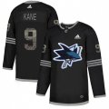 San Jose Sharks #9 Evander Kane Black Authentic Classic Stitched NHL Jersey