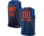 Oklahoma City Thunder Customized Swingman Navy Blue Basketball Jersey Statement Edition