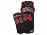 Adidas Chicago Bulls #24 Lauri Markkanen Authentic Black Alternate NBA Jersey