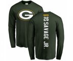 Green Bay Packers #26 Darnell Savage Jr. Green Backer Long Sleeve T Shirt