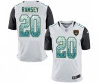 Jacksonville Jaguars #20 Jalen Ramsey Elite White Road Drift Fashion Football Jersey