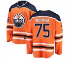 Edmonton Oilers #75 Evan Bouchard Authentic Orange Home Fanatics Branded Breakaway NHL Jersey
