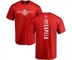 Houston Rockets #15 Clint Capela Red Backer T-Shirt