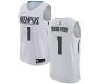 Memphis Grizzlies #1 Kyle Anderson Swingman White Basketball Jersey - City Edition