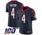 Houston Texans #4 Deshaun Watson Navy Blue Team Color Vapor Untouchable Limited Player 100th Season Football Jersey