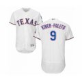 Texas Rangers #9 Isiah Kiner-Falefa White Home Flex Base Authentic Collection Baseball Player Jersey