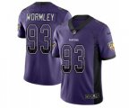Baltimore Ravens #93 Chris Wormley Limited Purple Rush Drift Fashion Football Jersey