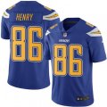 Los Angeles Chargers #86 Hunter Henry Elite Electric Blue Rush Vapor Untouchable NFL Jersey