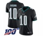 Philadelphia Eagles #10 DeSean Jackson Black Alternate Vapor Untouchable Limited Player 100th Season Football Jersey