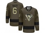 Reebok Pittsburgh Penguins #6 Trevor Daley Authentic Green Salute to Service NHL Jersey