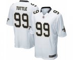 New Orleans Saints #99 Shy Tuttle Game White Football Jersey