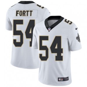 New Orleans Saints #54 Khairi Fortt White Vapor Untouchable Limited Player NFL Jersey