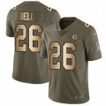 Pittsburgh Steelers #26 Le'Veon Bell Limited Olive Gold 2017 Salute to Service NFL Jersey