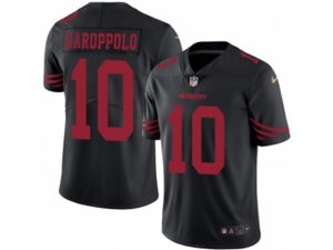 San Francisco 49ers #10 Jimmy Garoppolo Limited Black Rush Vapor Untouchable NFL Jersey