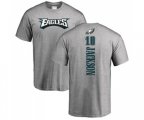 Philadelphia Eagles #10 DeSean Jackson Ash Backer T-Shirt