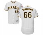 Pittsburgh Pirates Dovydas Neverauskas White Home Flex Base Authentic Collection Baseball Player Jersey