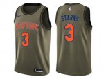 New York Knicks #3 John Starks Green Salute to Service NBA Swingman Jersey