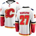 Calgary Flames #27 Dougie Hamilton Fanatics Branded White Away Breakaway NHL Jersey